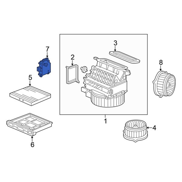 HVAC Air Adjustment Control Motor