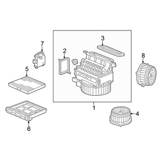 Honda OE - Air Conditioner & Heater - Blower Motor & Fan (Front)