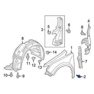 Honda OE - Fender Liner Bolt