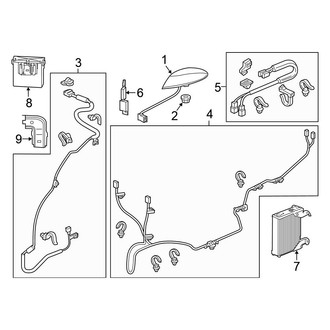 Honda OE - Electrical - Antenna (EX / EX-L / LX)