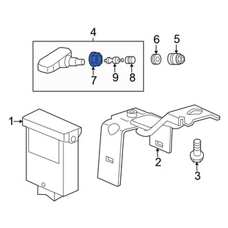 Honda OE - Tire Pressure Monitoring System (TPMS) Sensor Grommet