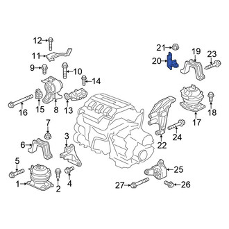 Honda OE - Engine Mount Heat Shield