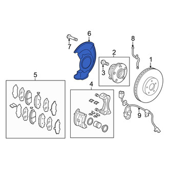 Honda OE - Front Brake Dust Shield