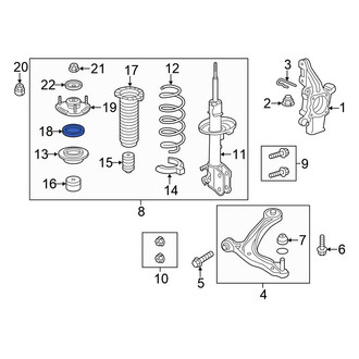 Honda OE - Front Suspension Strut Bearing