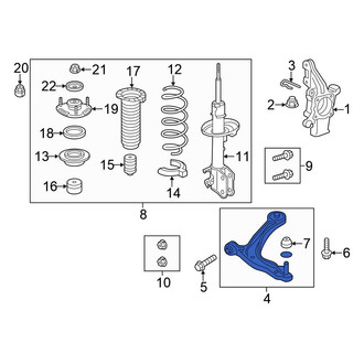 Honda OE - Rear Right Lower Rearward Suspension Control Arm
