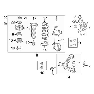 Honda OE - Front Suspension - Suspension Components