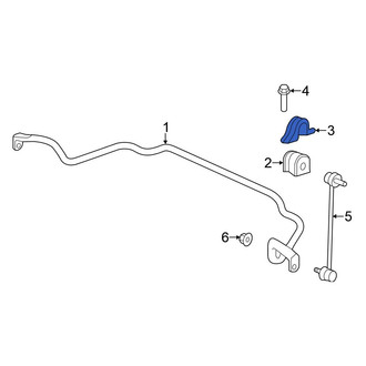 Honda OE - Front Suspension Stabilizer Bar Bracket