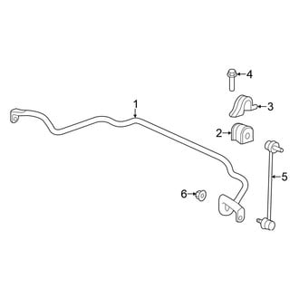 Honda OE - Front Suspension - Stabilizer Bar & Components