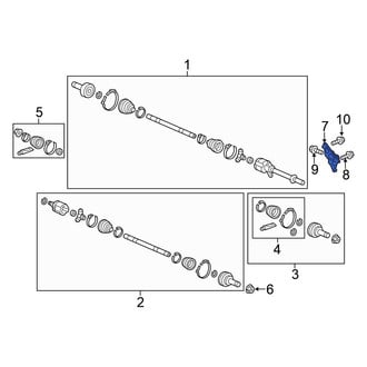 Honda OE - CV Axle Shaft Carrier Bearing Bracket