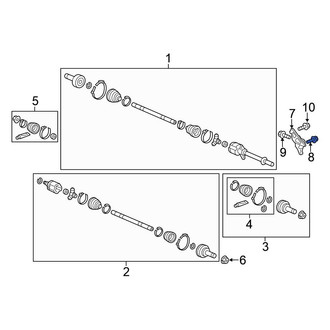Honda OE - CV Axle Shaft Carrier Bearing Bolt
