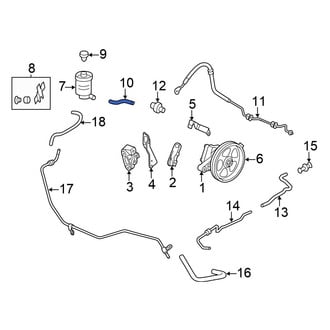 Honda OE - Power Steering Reservoir Hose