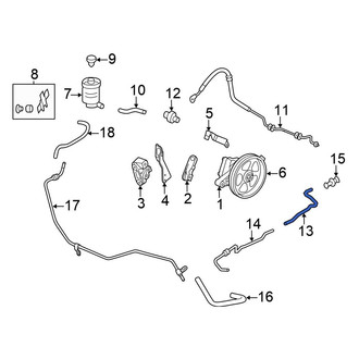 Honda OE - Power Steering Return Hose