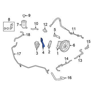Honda OE - Front Power Steering Pump Bracket