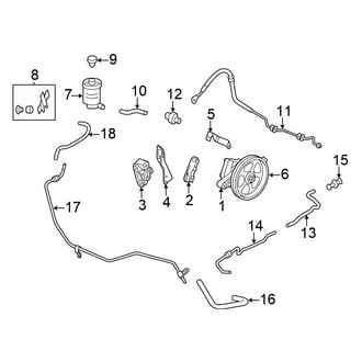 Honda OE - Steering Gear & Linkage - Pump & Hoses