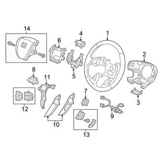 Honda OE - Steering Wheel & Trim (With Navigation)