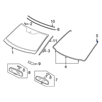Honda OE - Front Windshield Frame Weatherstrip Seal