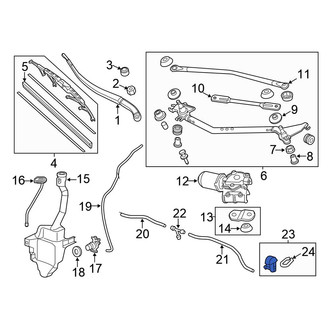 Honda OE - Front Windshield Washer Nozzle