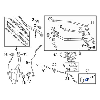 Honda OE - Windshield Washer Nozzle Gasket