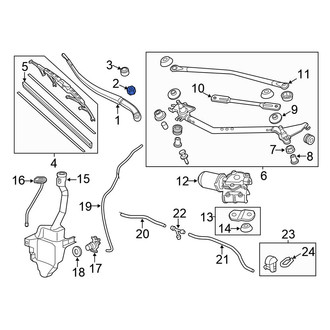 Honda OE - Wiper Arm Nut