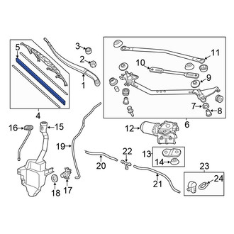 Honda OE - Front Right Wiper Blade Refill
