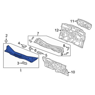 Honda OE - Cowl Grille Panel
