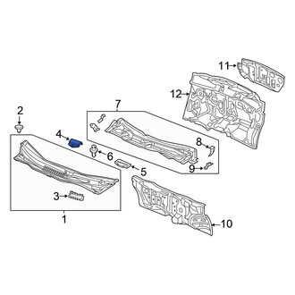 Honda OE - Front Right Hood Hinge Cover