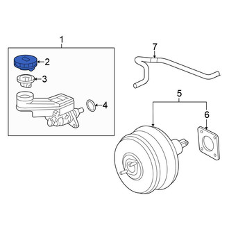 Honda OE - Brake Master Cylinder Reservoir Cap