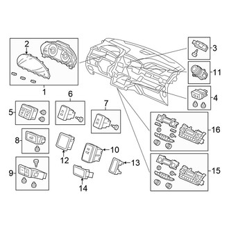Honda OE - Instrument Panel - Cluster & Switches
