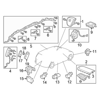Honda OE - Restraint Systems - Air Bag Components