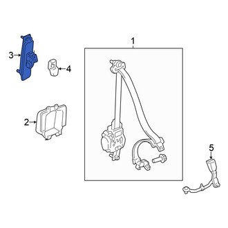 Honda OE - Front Seat Belt Height Adjuster