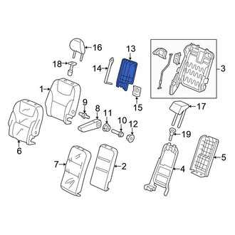 Honda OE - Center Seat Back Panel