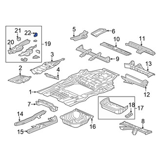 Honda OE - Left Bumper Impact Bar Bracket