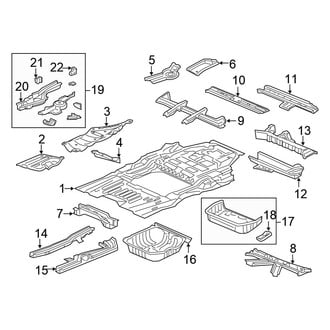 Honda OE - Pillars, Rocker & Floor - Floor & Rails