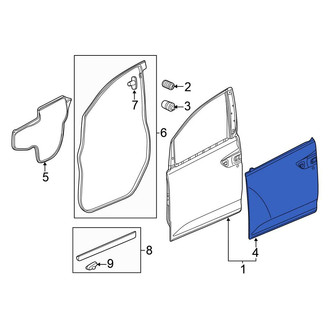 Honda OE - Front Left Outer Door Outer Panel