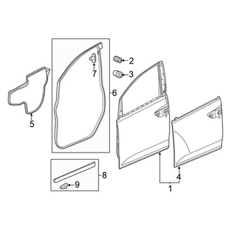 Honda OE - Front Door - Door & Components