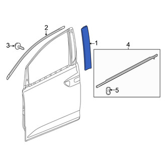 Honda OE - Center Left Door Applique