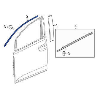 Honda OE - Front Left Door Reveal Molding