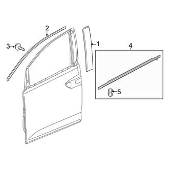 Honda OE - Front Door - Exterior Trim