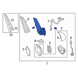 Honda OE - Front Left Door Mirror