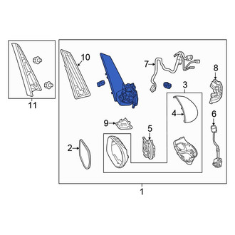 Honda OE - Front Right Door Mirror