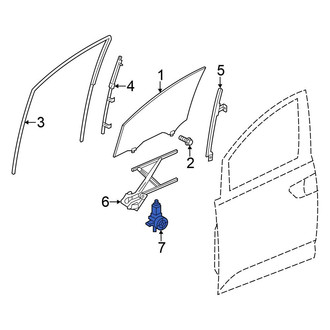 Honda OE - Front Left Window Motor