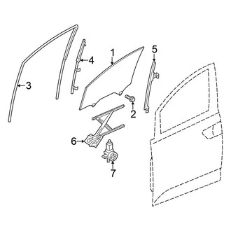 Honda OE - Front Door - Glass & Hardware