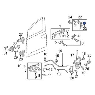 Honda OE - Left Door Lock Gasket