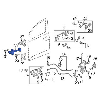 Honda OE - Front Left Door Check