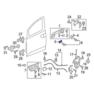 Honda OE - Right Exterior Door Handle Pad