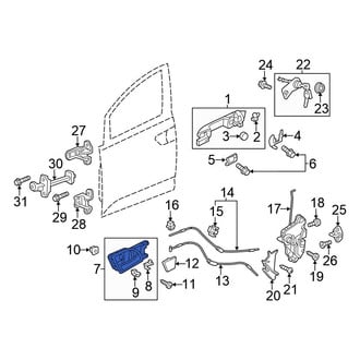Honda OE - Front Left Inner Interior Door Handle