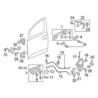 Honda OE - Front Door - Lock & Hardware