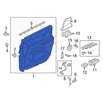 Honda OE - Front Left Inner Door Interior Trim Panel