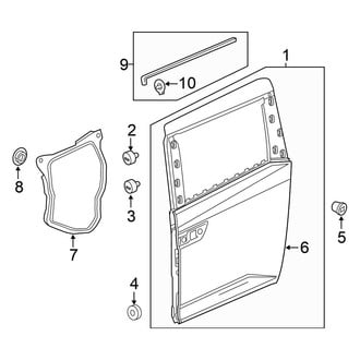 Honda OE - Side Loading Door - Door & Components (W/O Power Sliding)