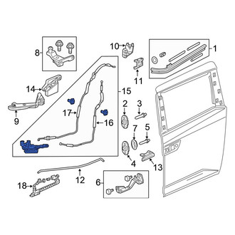 Honda OE - Right Sliding Door Lock Actuator